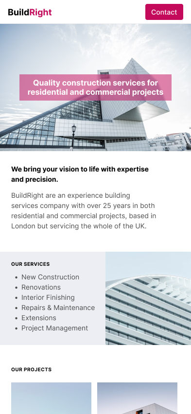 Tradesite.pro website mockup